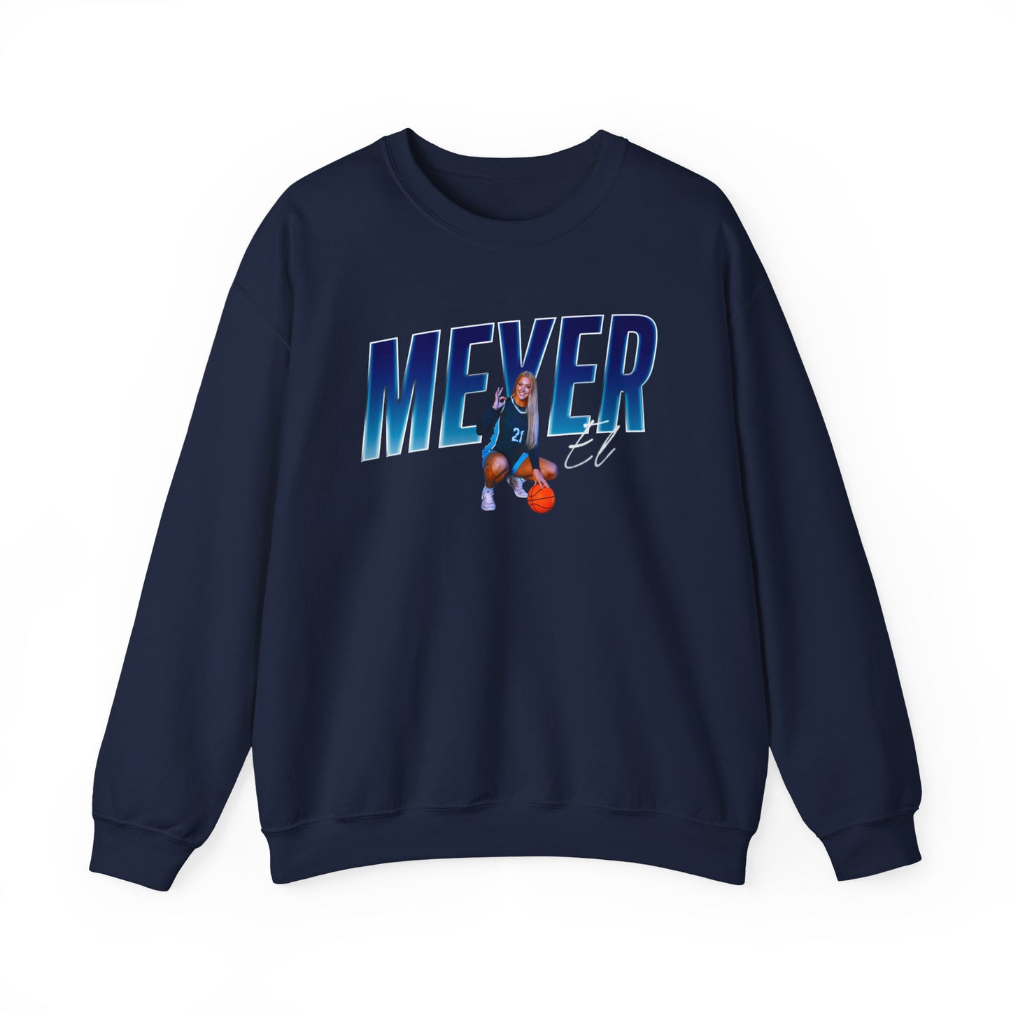 Copy of El Meyer Cursive Combo Colored Crewneck Sweatshirt