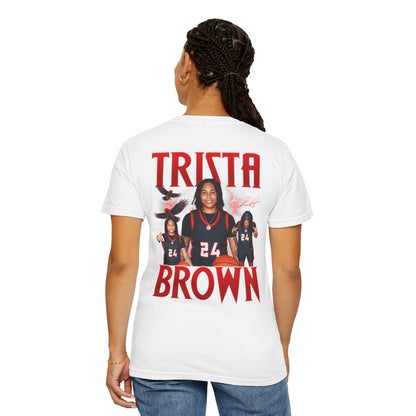 Trista Brown Logo Front & Back Premium Tee