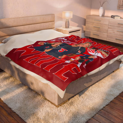 Kendall White 60"-80" Plush Blanket