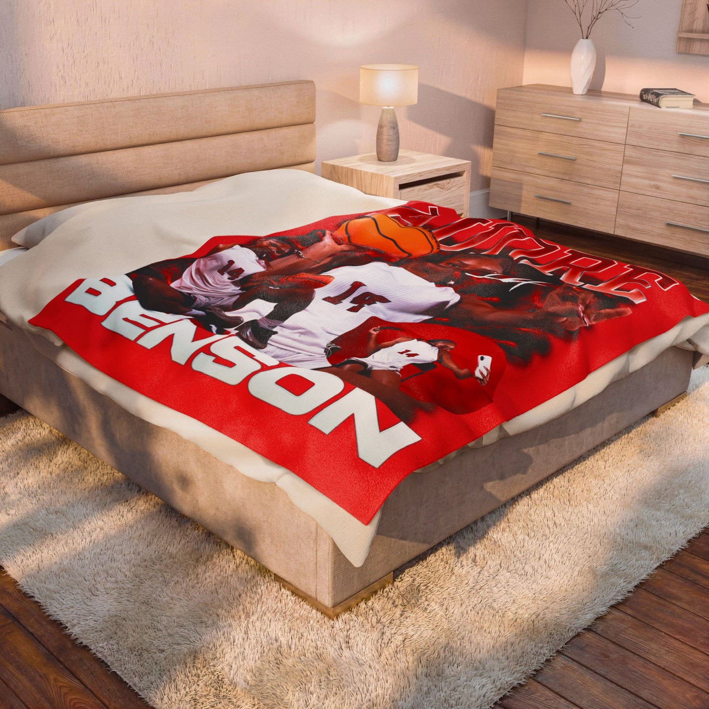 Audre Benson 60"-80" Plush Blanket