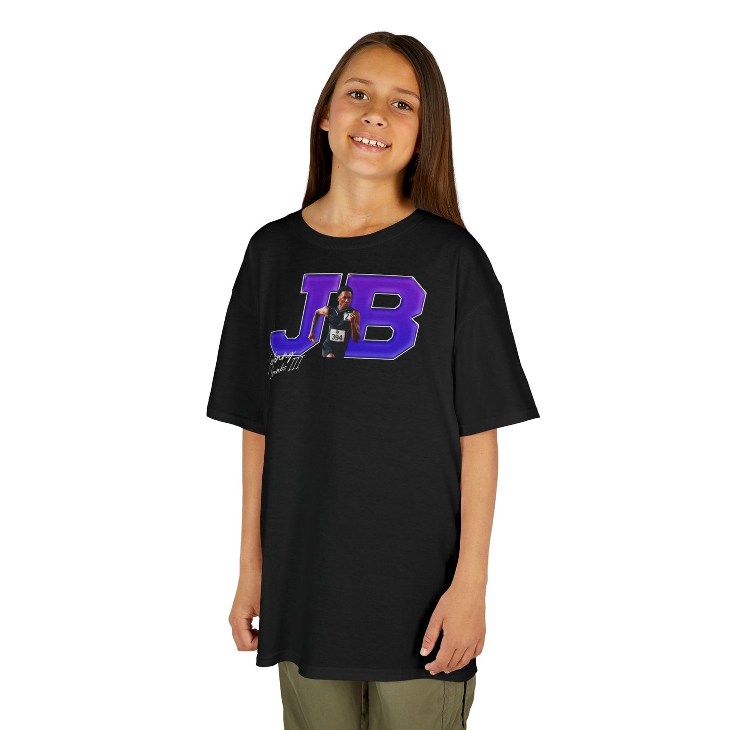 Johnny Banks III Big Initials Colored Kids Tee