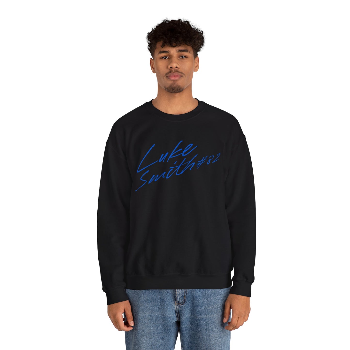 Luke Smith Cursive Name & Number Crewneck Sweatshirt