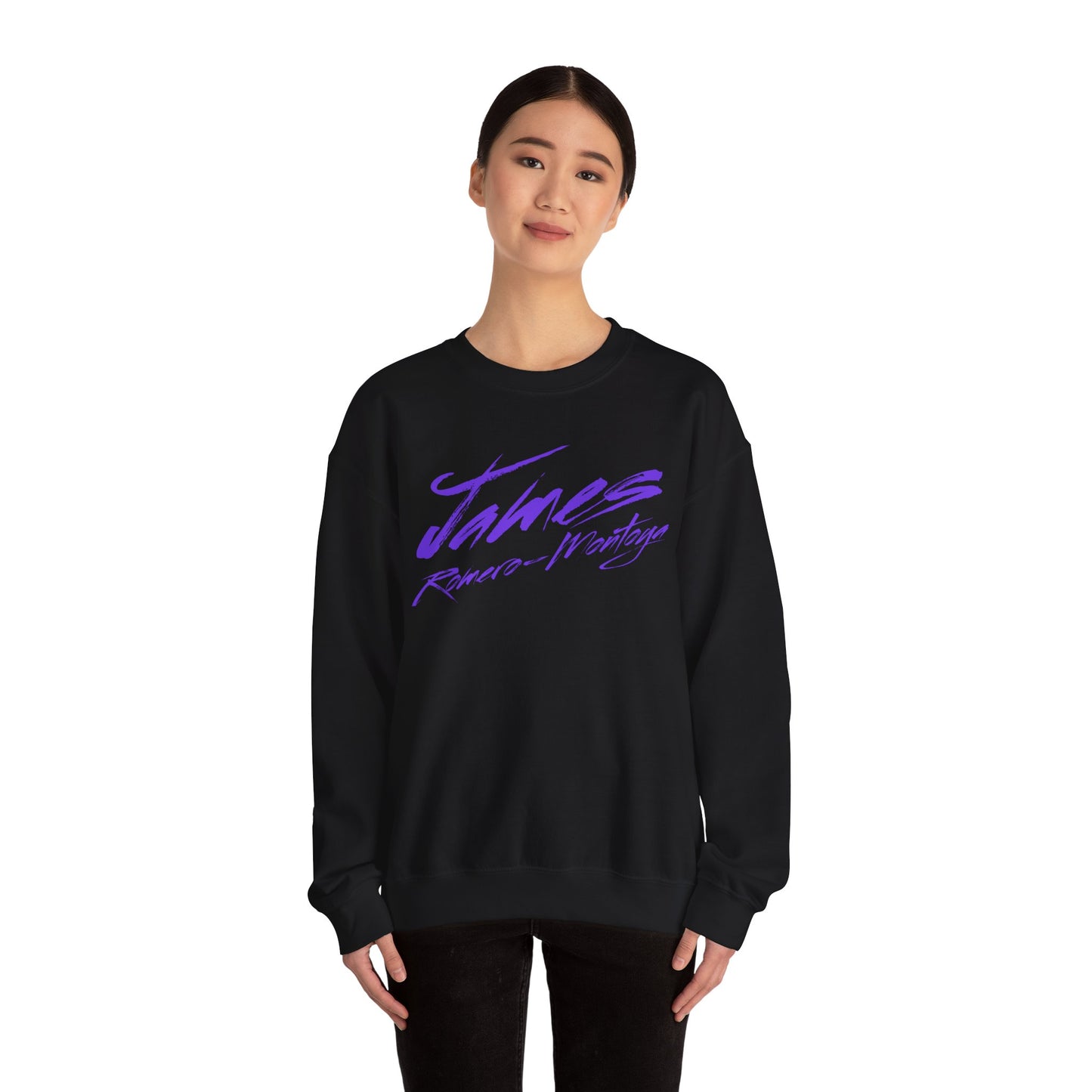 James Romero-Montoya Cursive Crewneck Sweatshirt