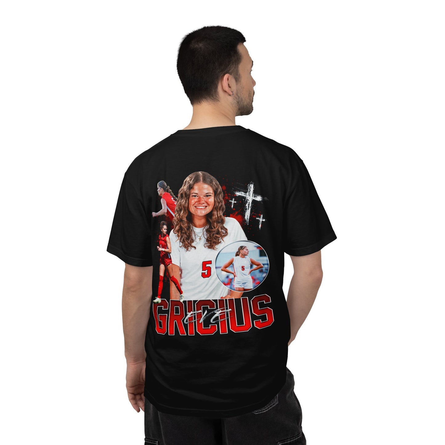 Eve Gricius Logo Front & Back Premium Tee