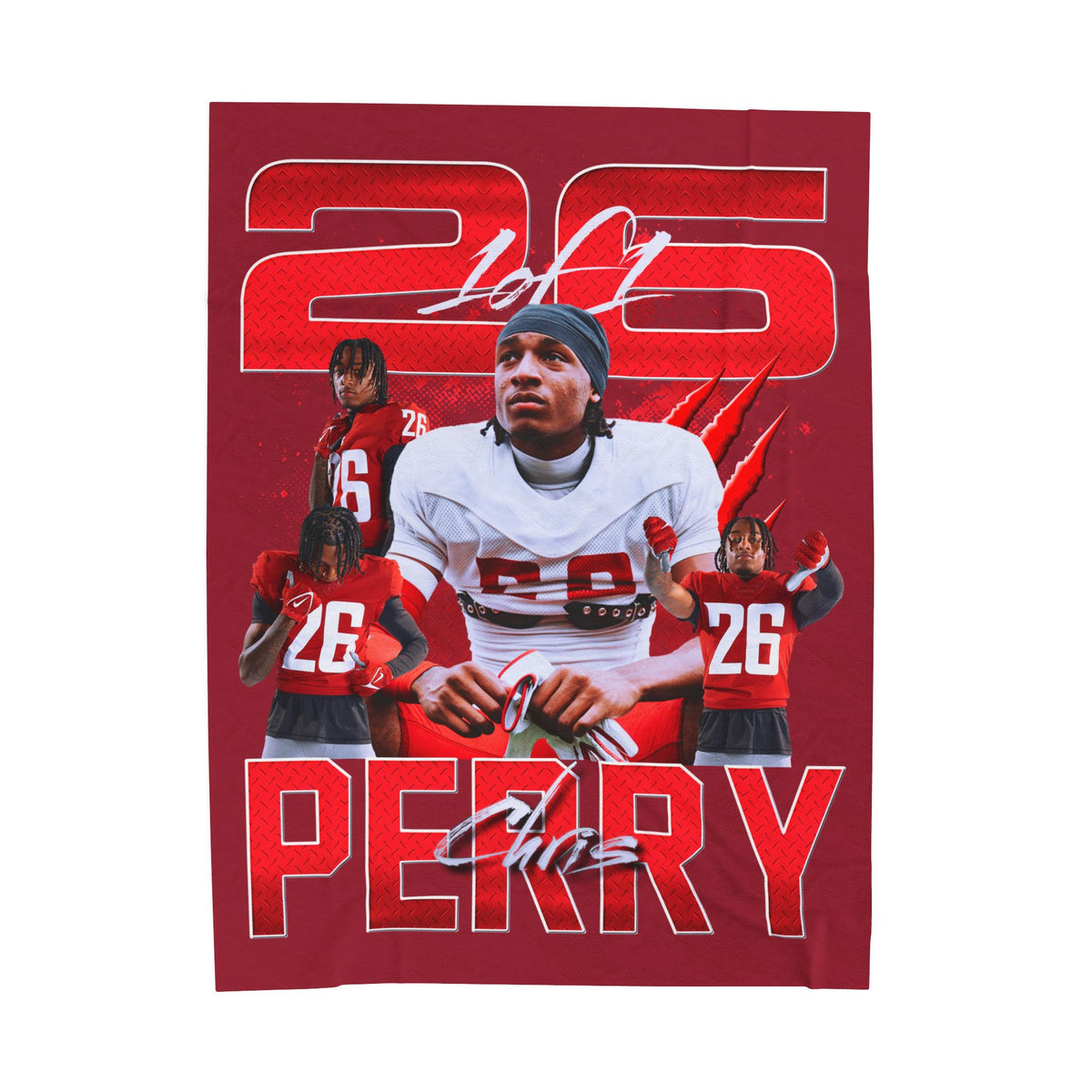 Chris Perry 60"-80" Plush Blanket