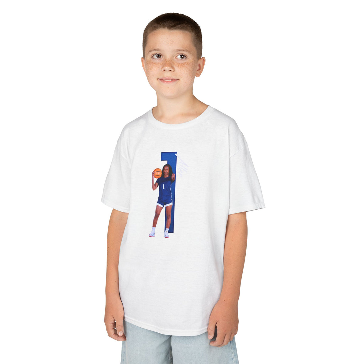 Angel Allen Player Icon Number Kids Tee