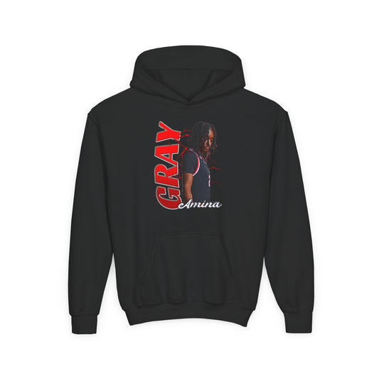 Amina Gray Kids Hoodie