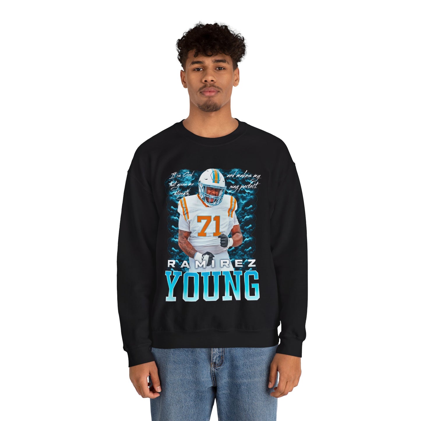 Ramirez Young Featured Quote Crewneck Sweatshirt