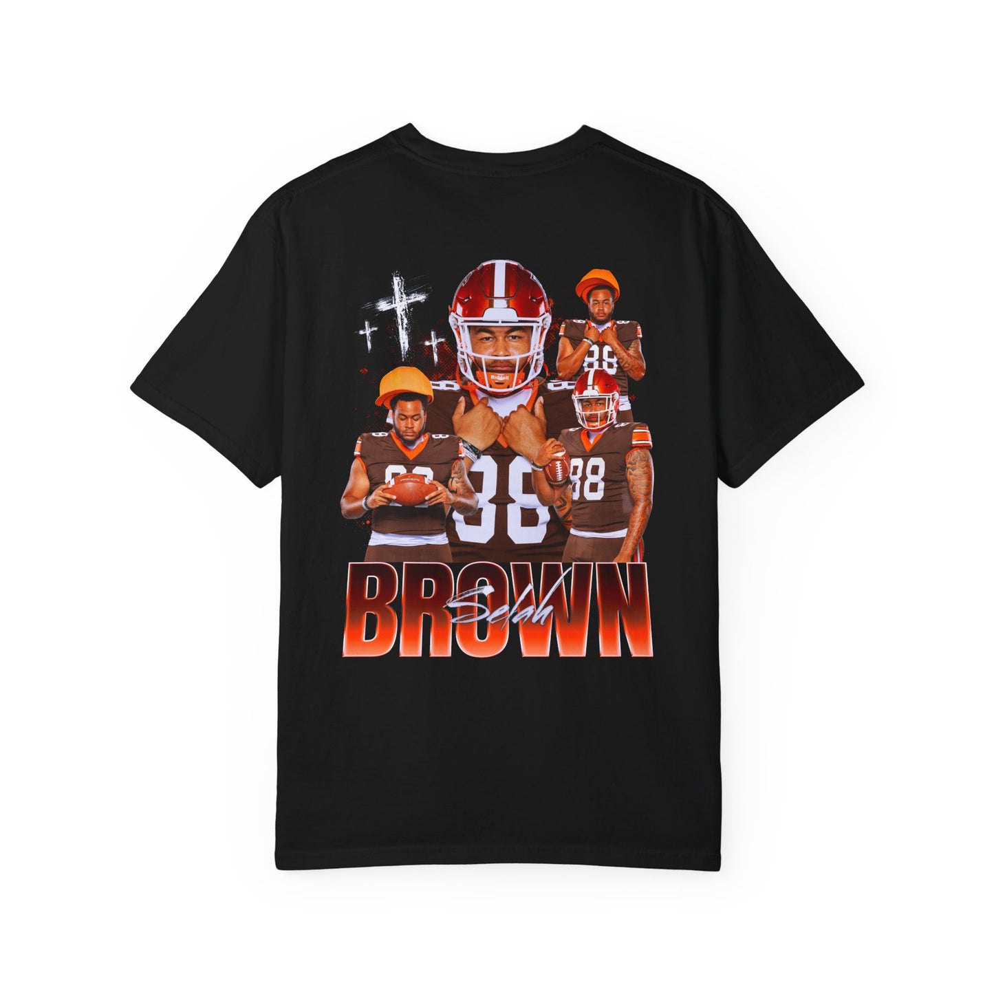 Selah Brown Logo Front & Back Premium Tee