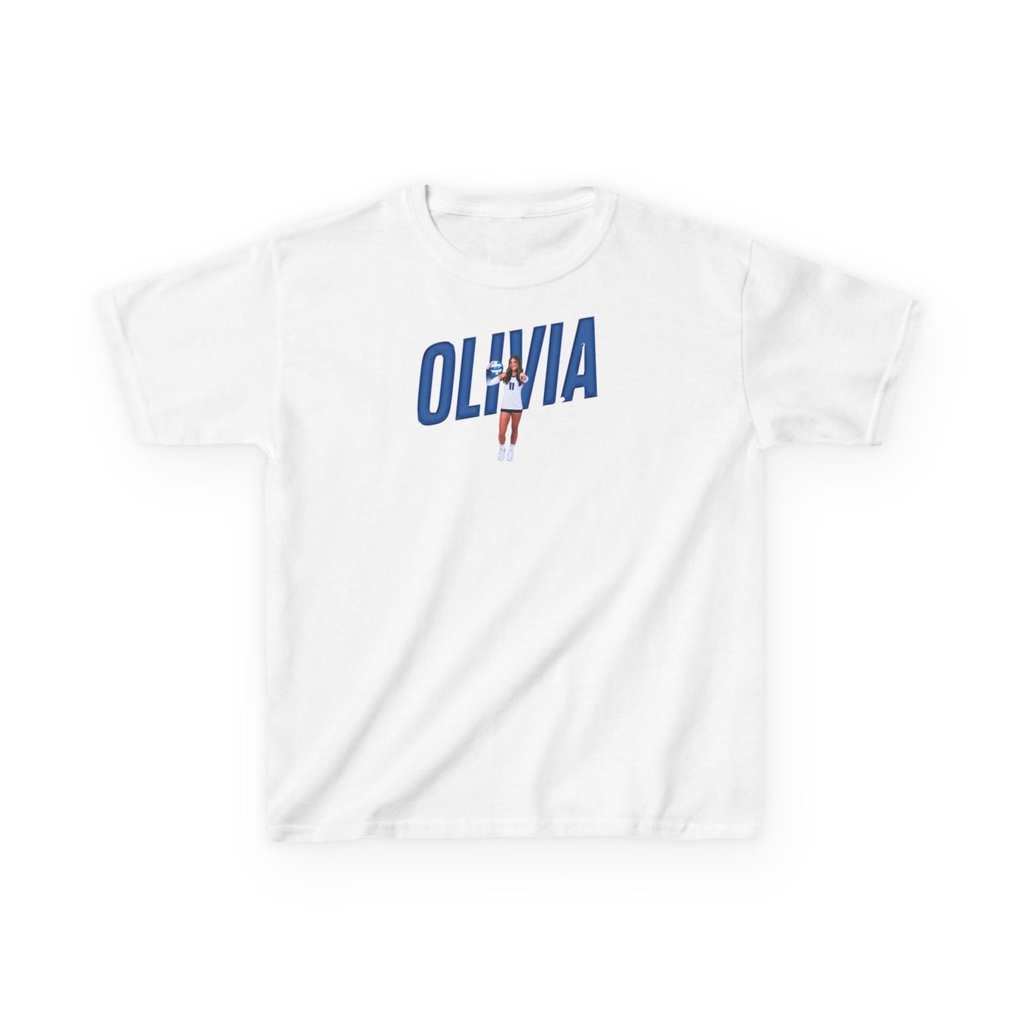 Olivia Burns Cursive Combo Colored Kids Tee