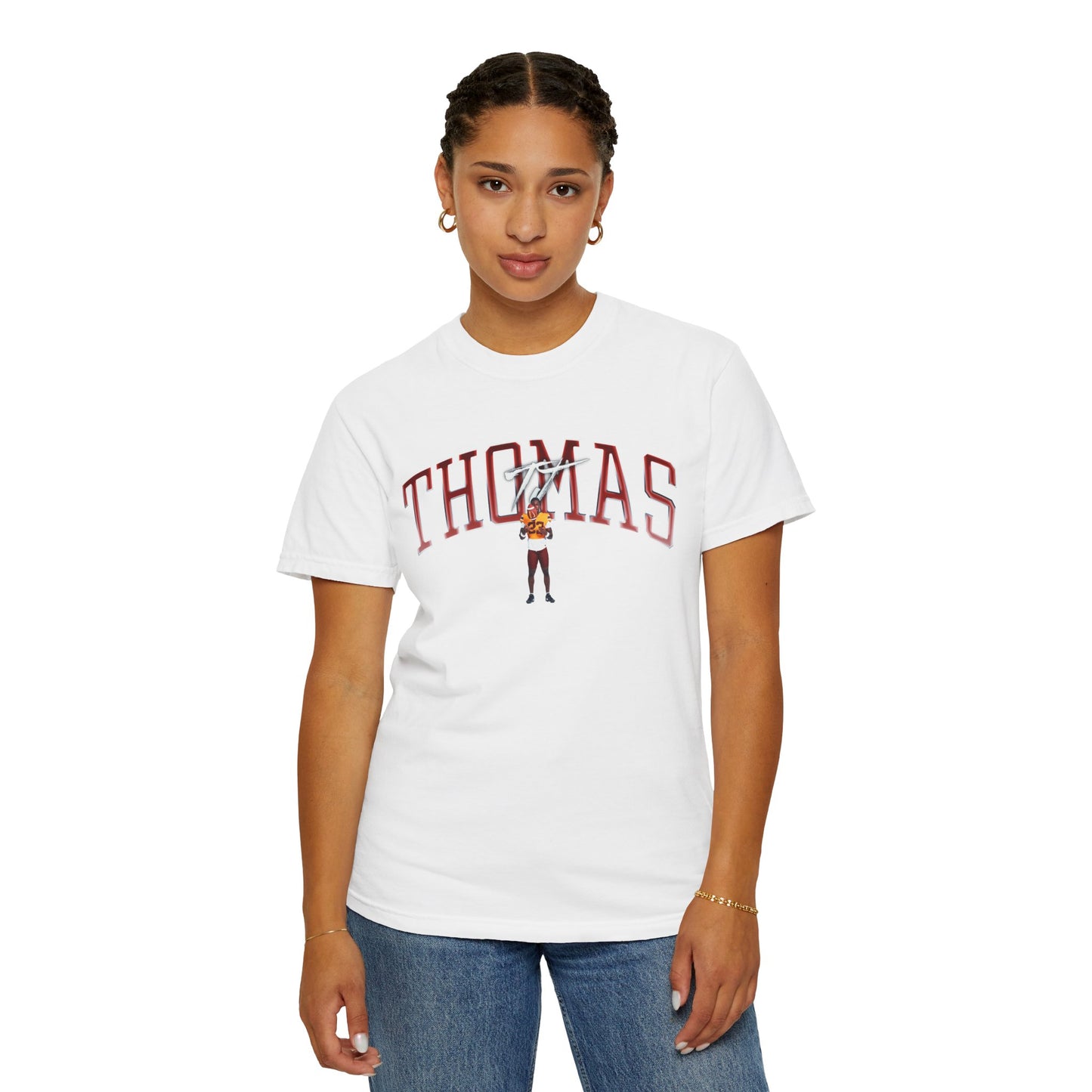 TJ Thomas Curved Combo Colored Premium Tee