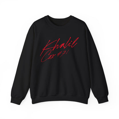 Khalil Cox Cursive Name & Number Crewneck Sweatshirt
