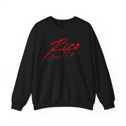 Rico Clay II Cursive Name & Number Crewneck Sweatshirt