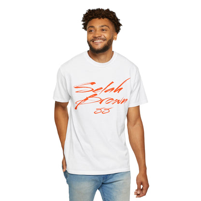 Selah Brown Cursive Name & Number Premium Tee