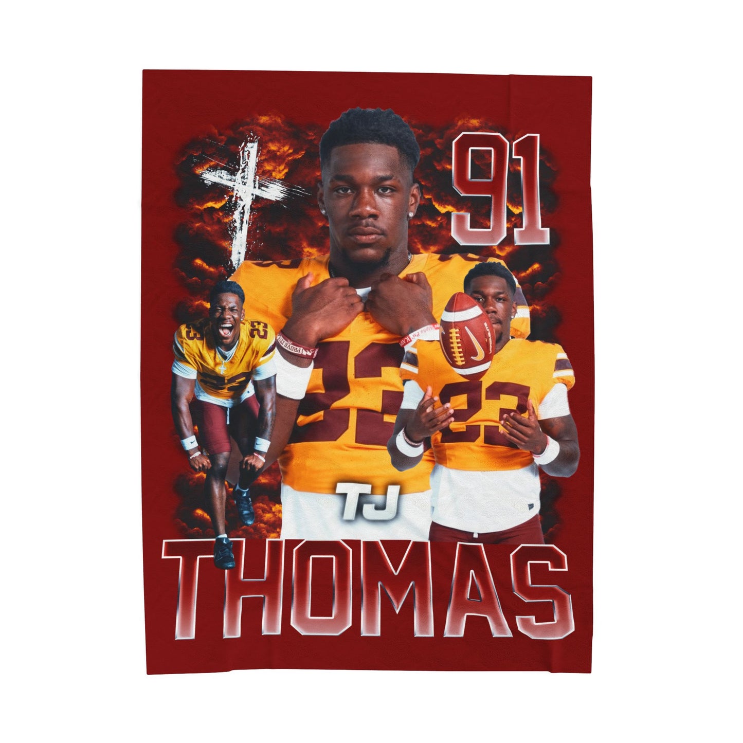 TJ Thomas 60"-80" Plush Blanket