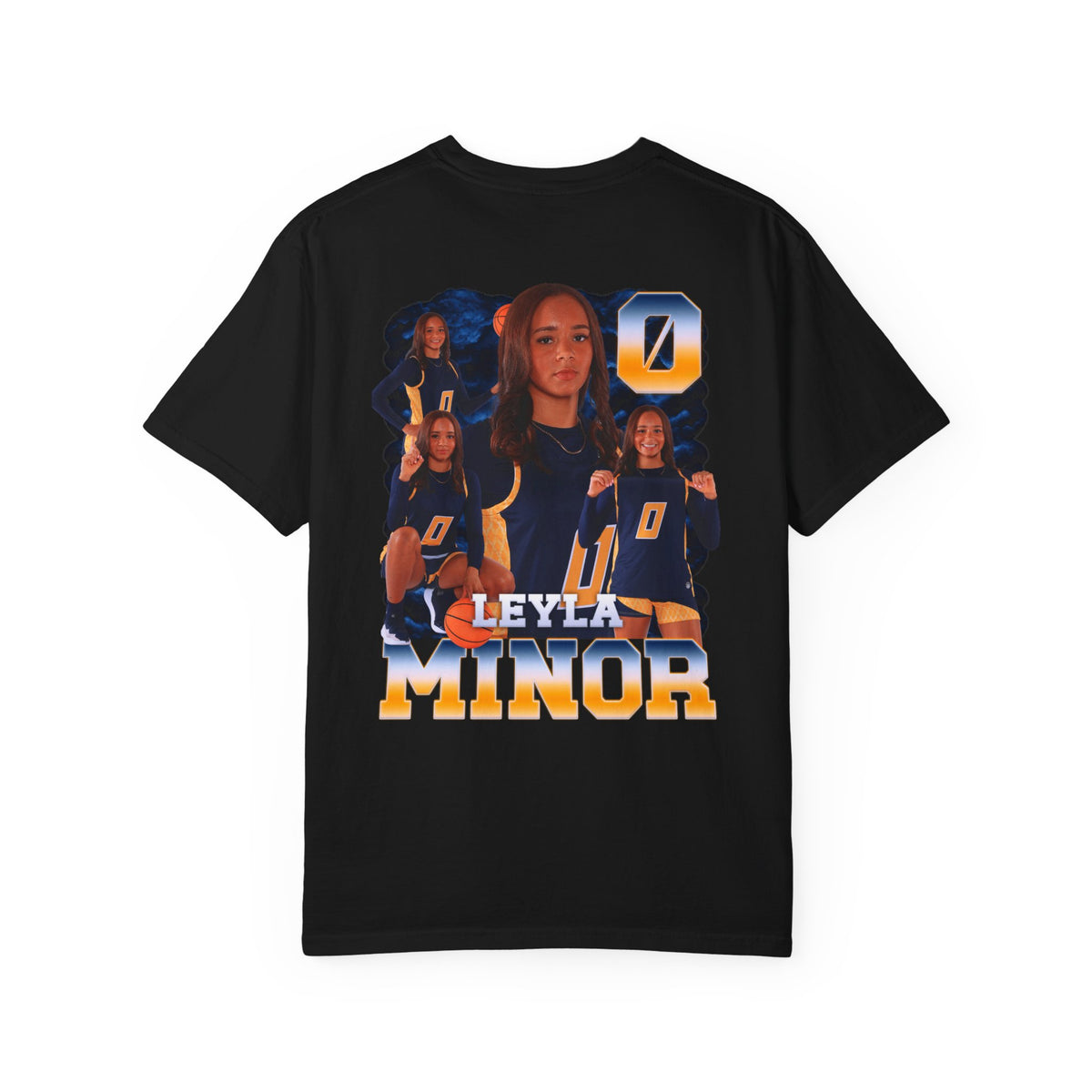 Leyla Minor Logo Front & Back Premium Tee