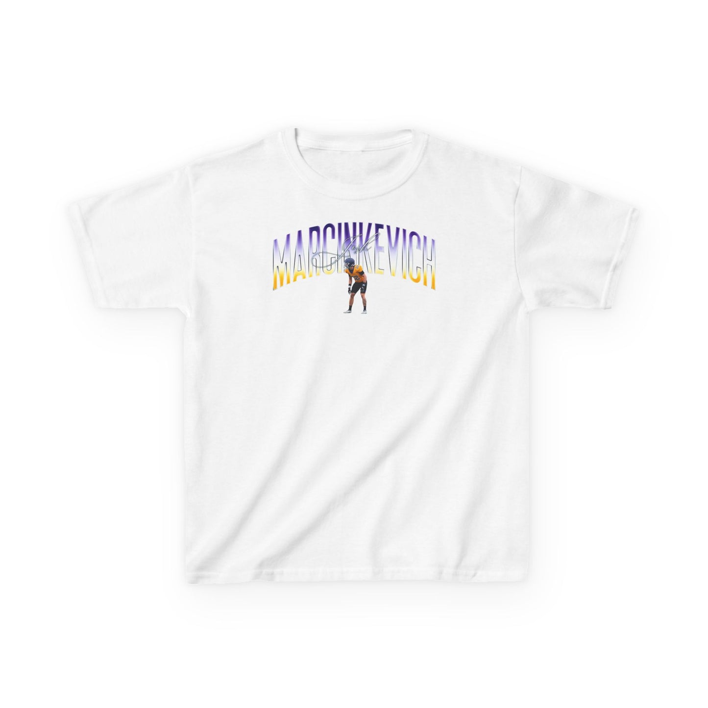 Josh Marcinkevich Big Last Name Kids Tee