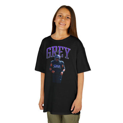Uelese Grey Big Last Name Kids Tee