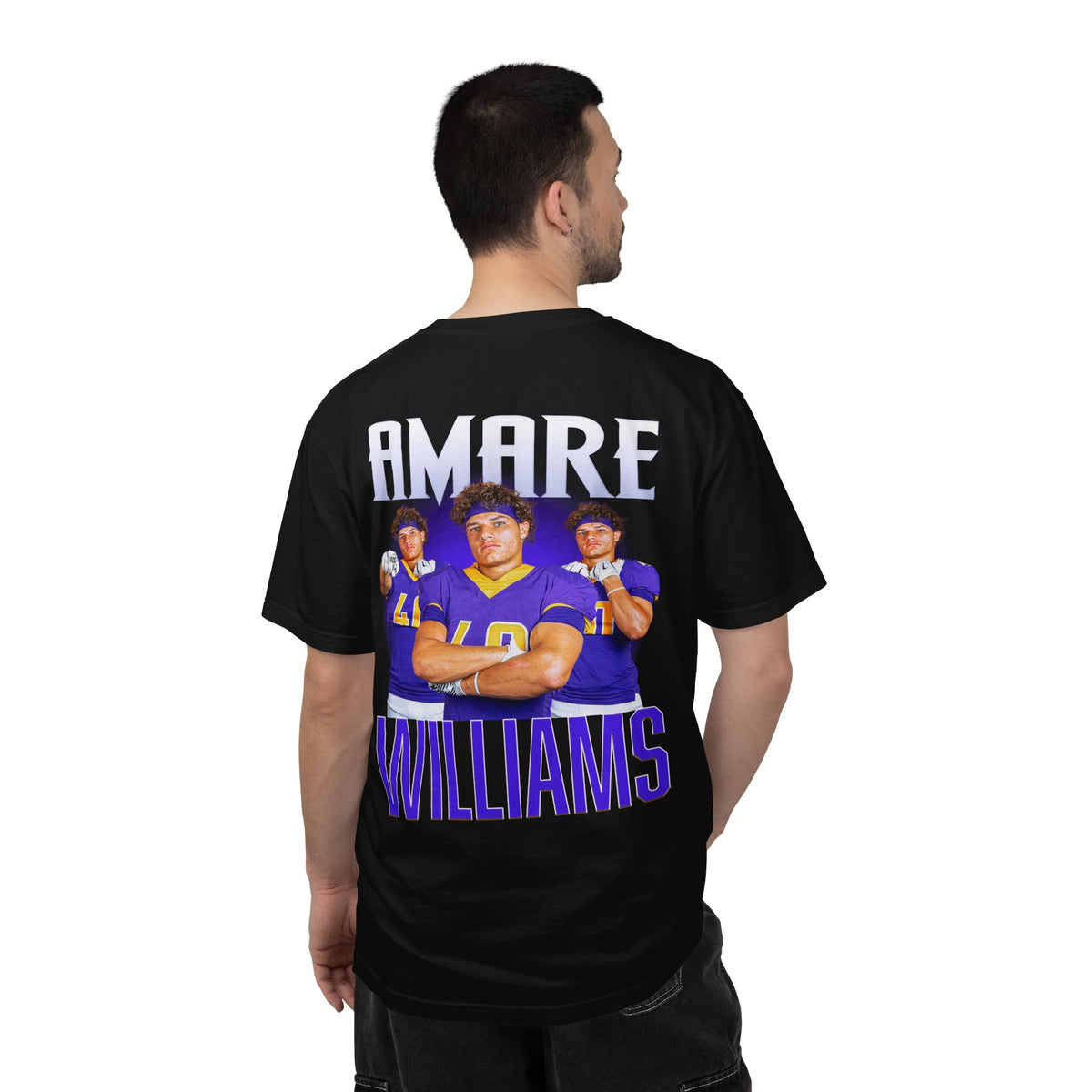 Amare Williams Logo Front & Back Premium Tee