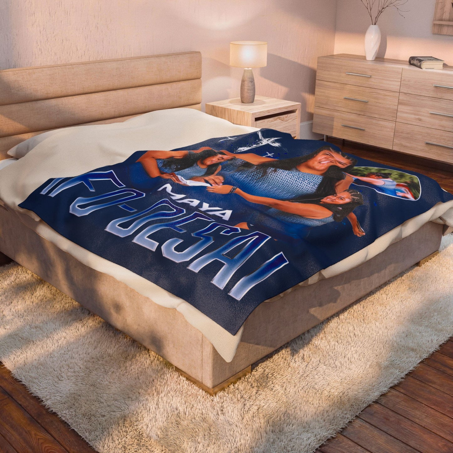Maya Ifo Desi 60"-80" Plush Blanket