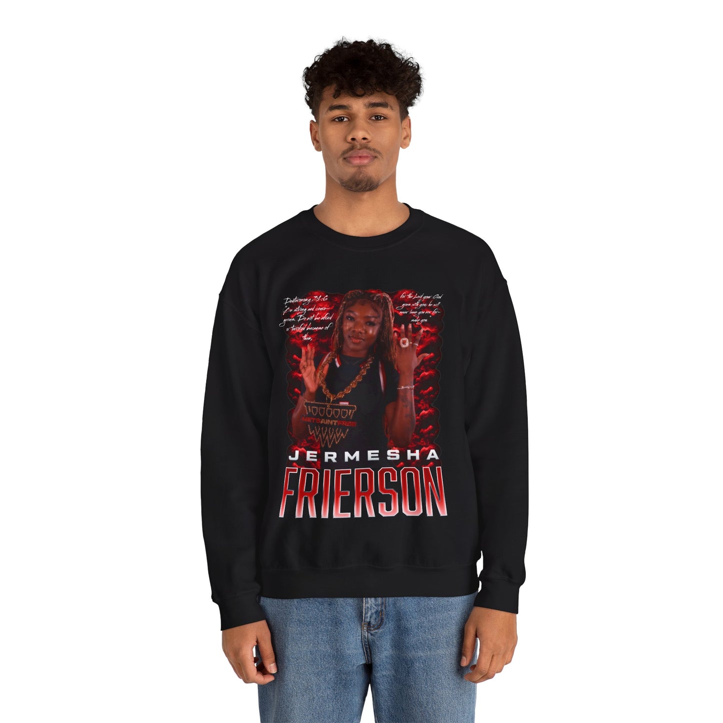 Jermesha Frierson Featured Quote Crewneck Sweatshirt