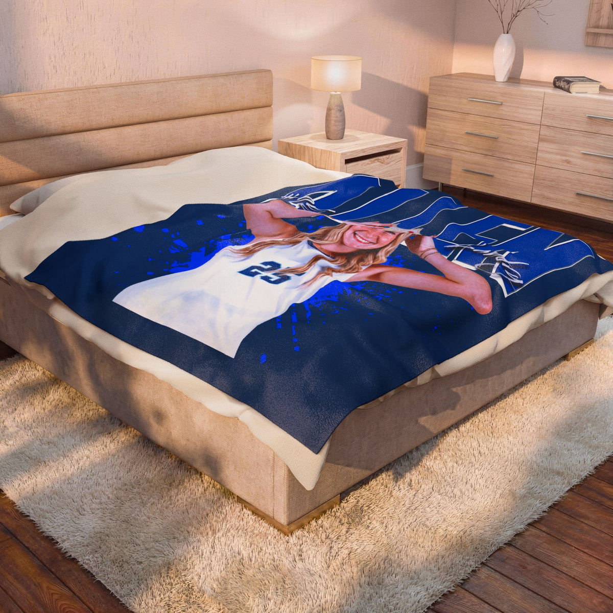 Landry Allen 60"-80" Plush Blanket