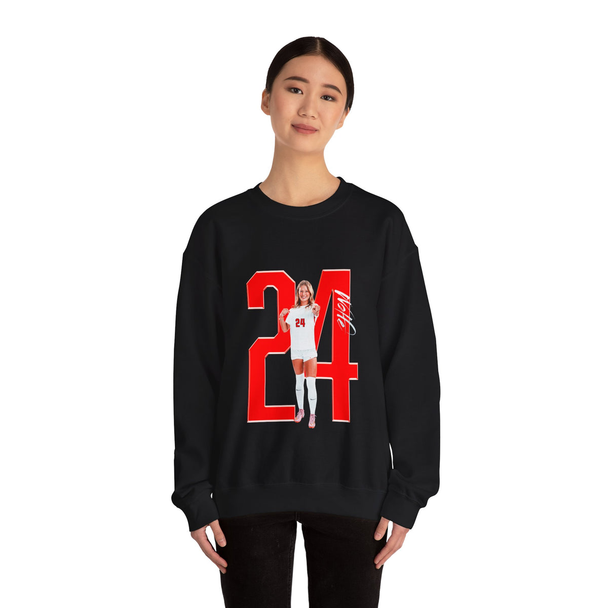 Ashley Wolfe Player Icon Number Crewneck Sweatshirt