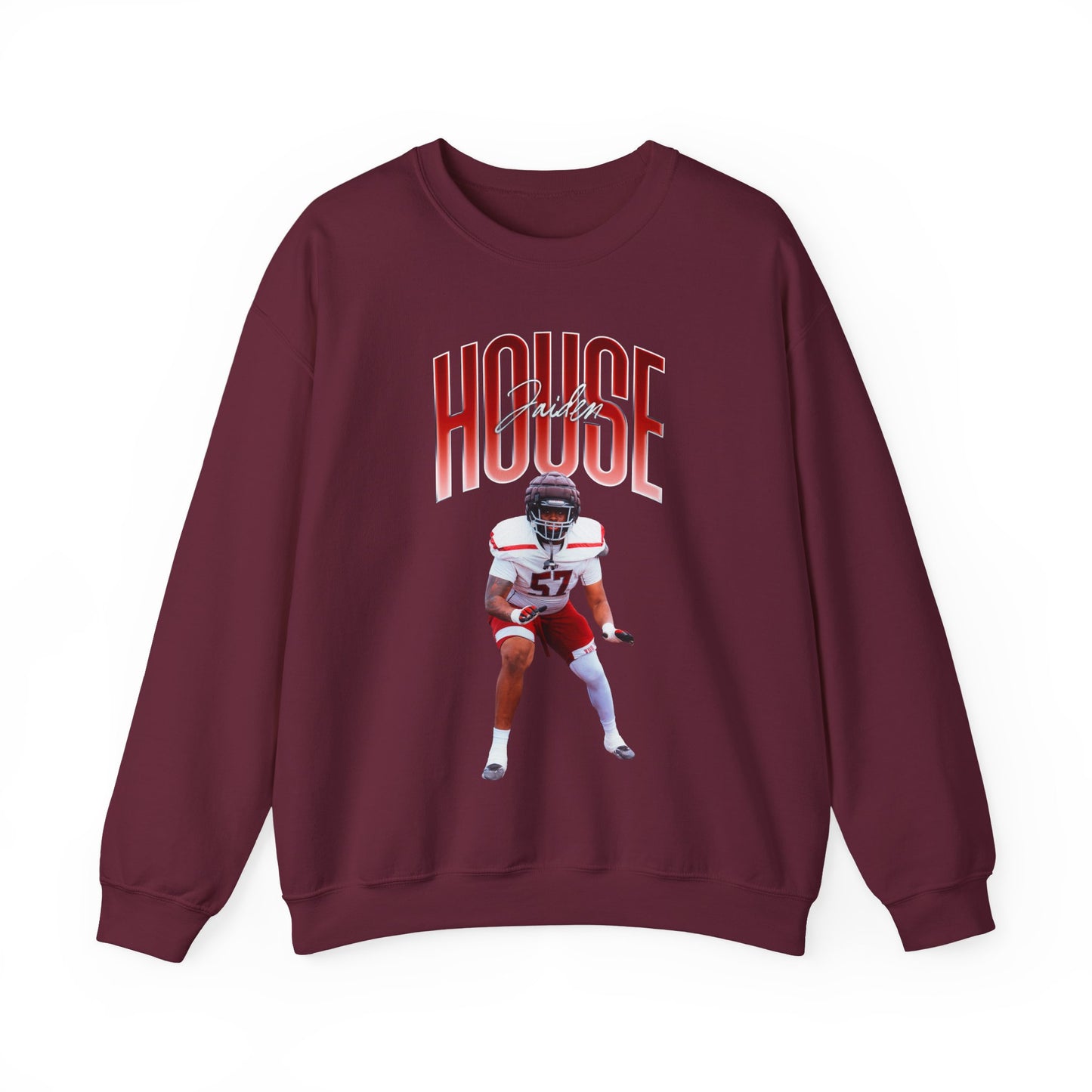Jaiden House Big Last Name Crewneck Sweatshirt