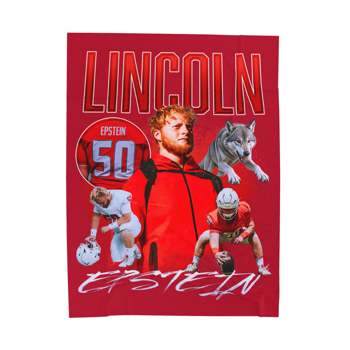 Lincoln Epstein 60"-80" Plush Blanket