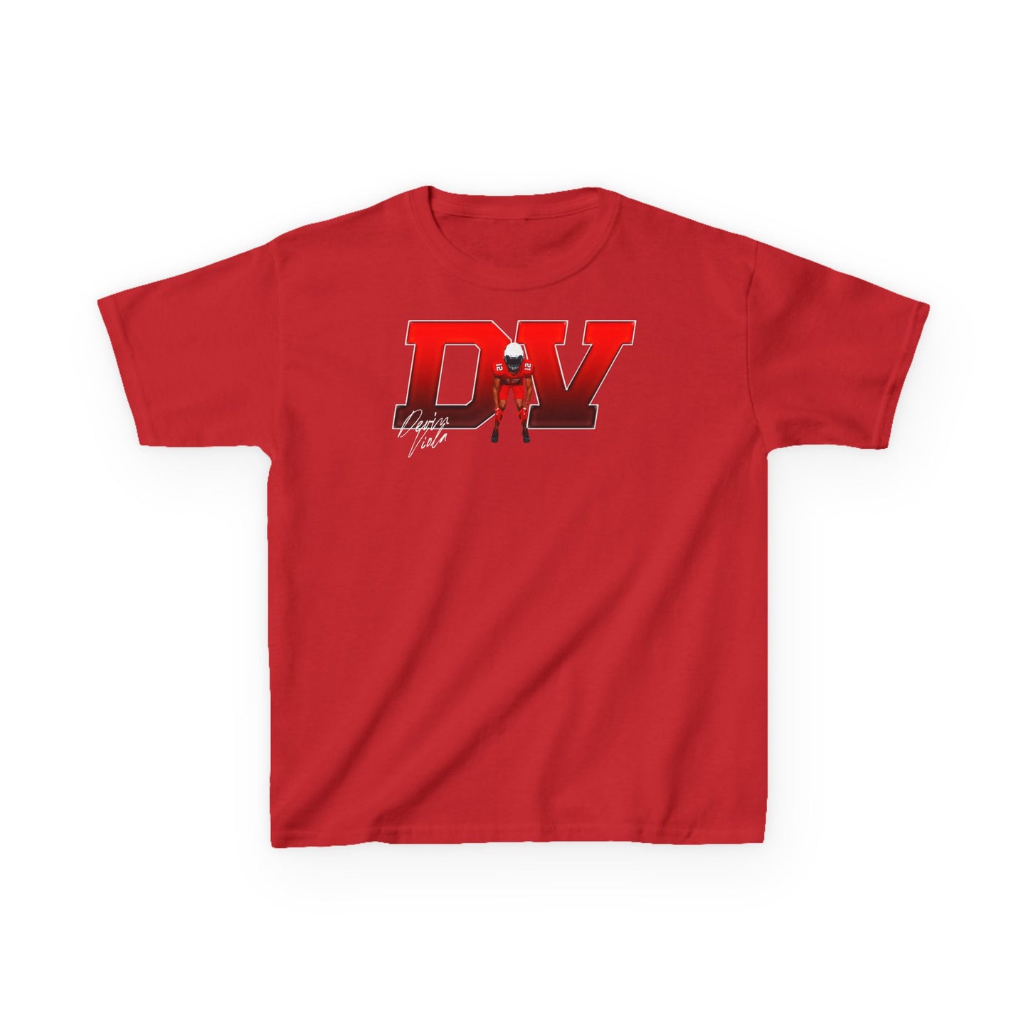 Devin Viola Big Iniitals Colored Kids Tee
