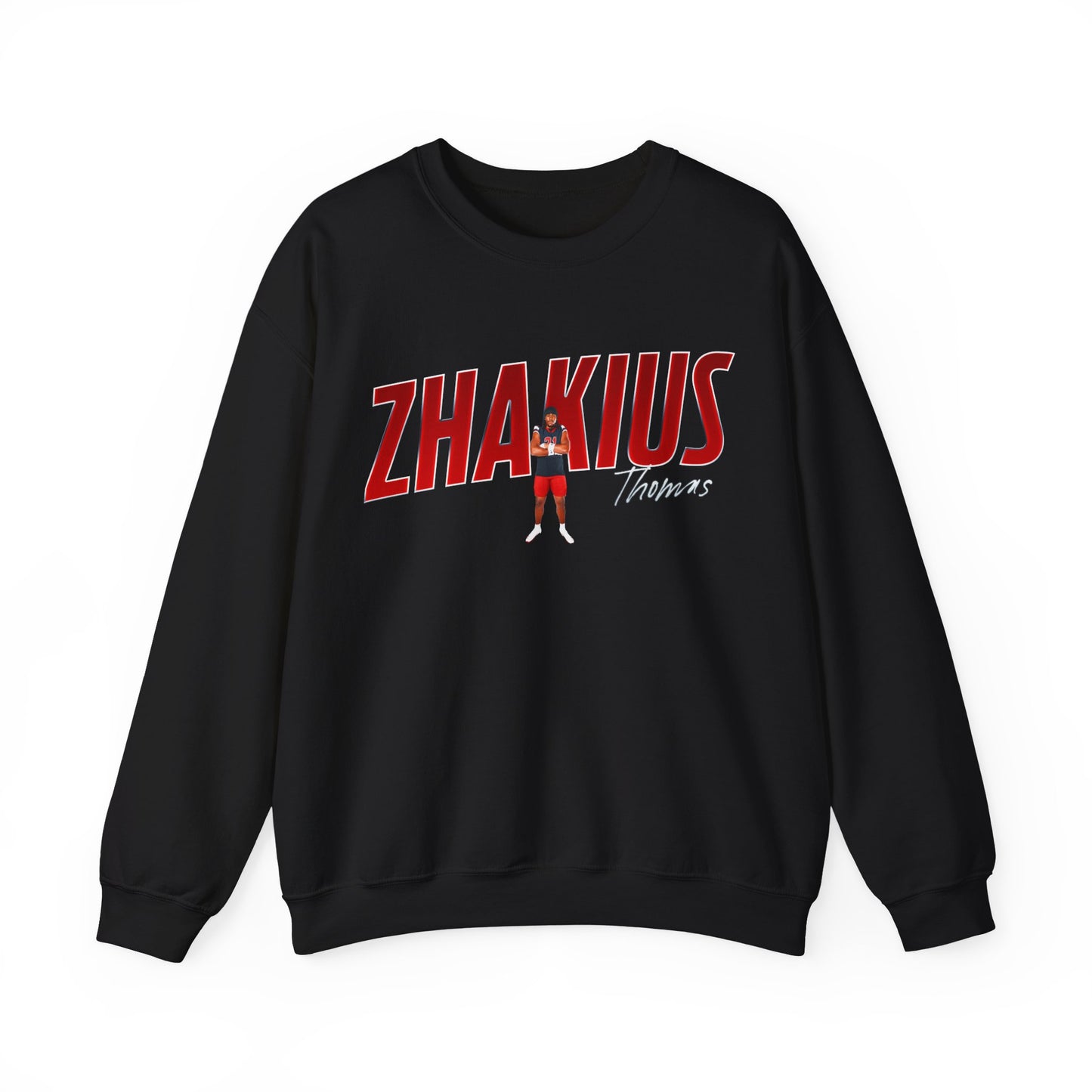 Zhakius Thomas Cursive Combo Colored Crewneck Sweatshirt