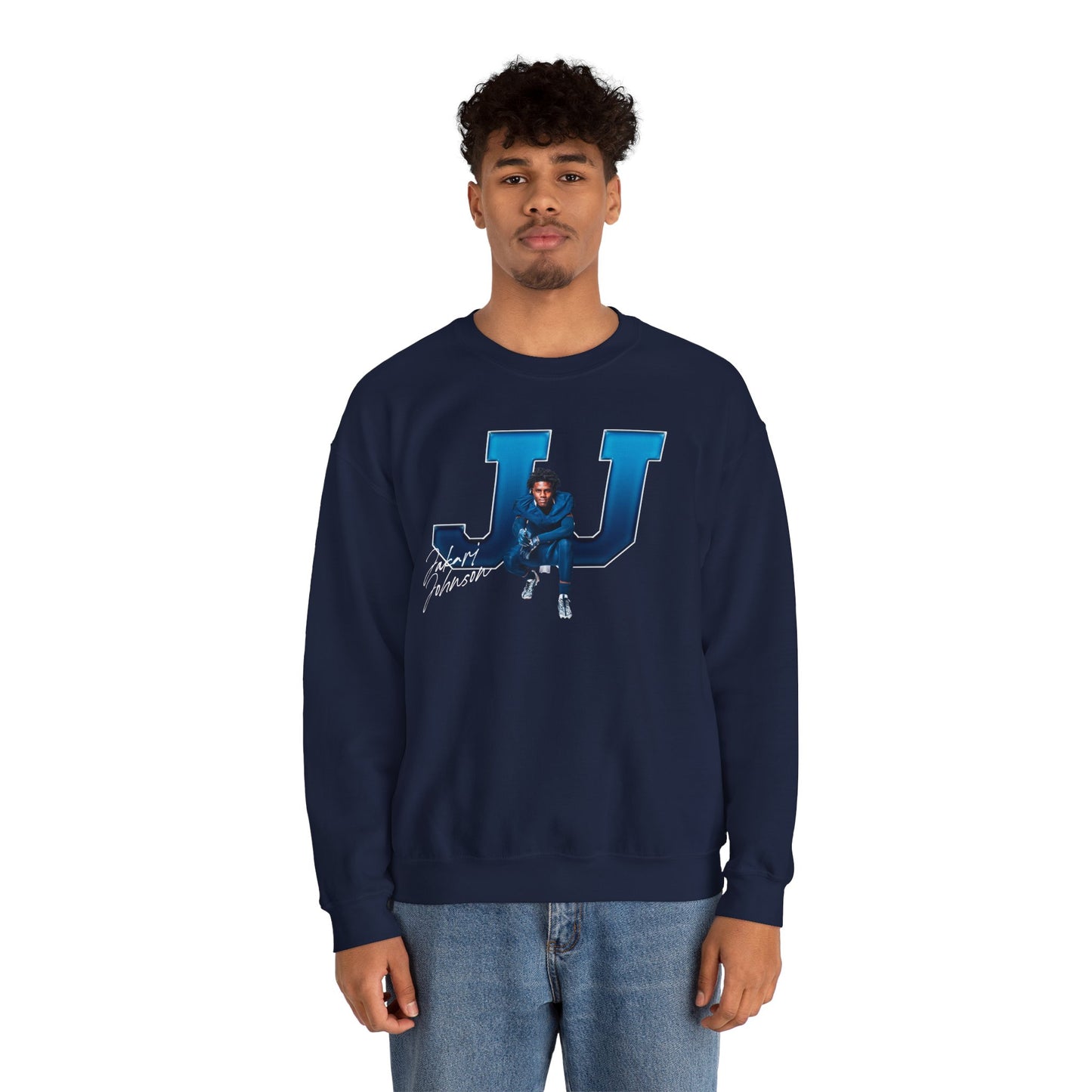 Jakari Johnson Big Initials Crewneck Sweatshirt
