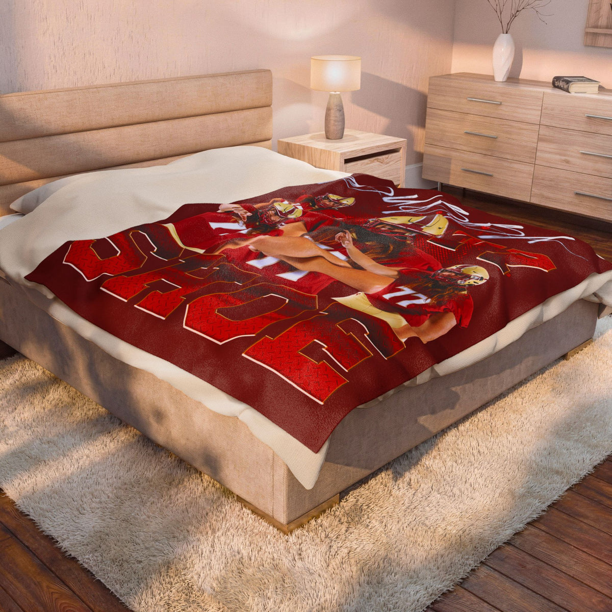 Bubba Shoe 60"-80" Plush Blanket