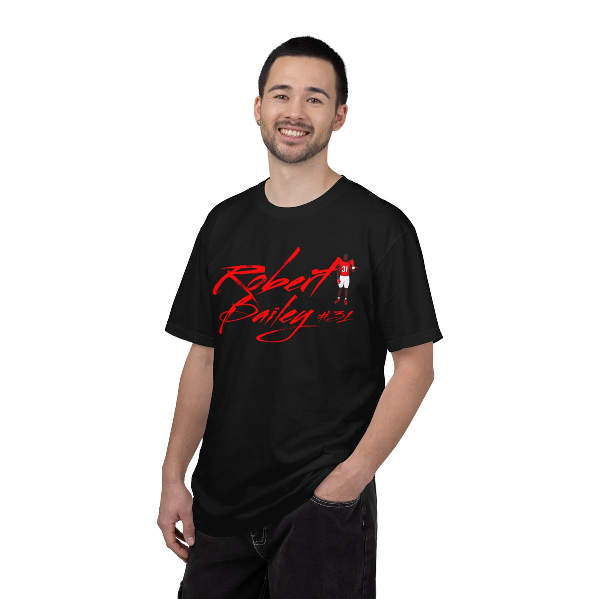 Robert Bailey Cursive Name & Number Premium Tee