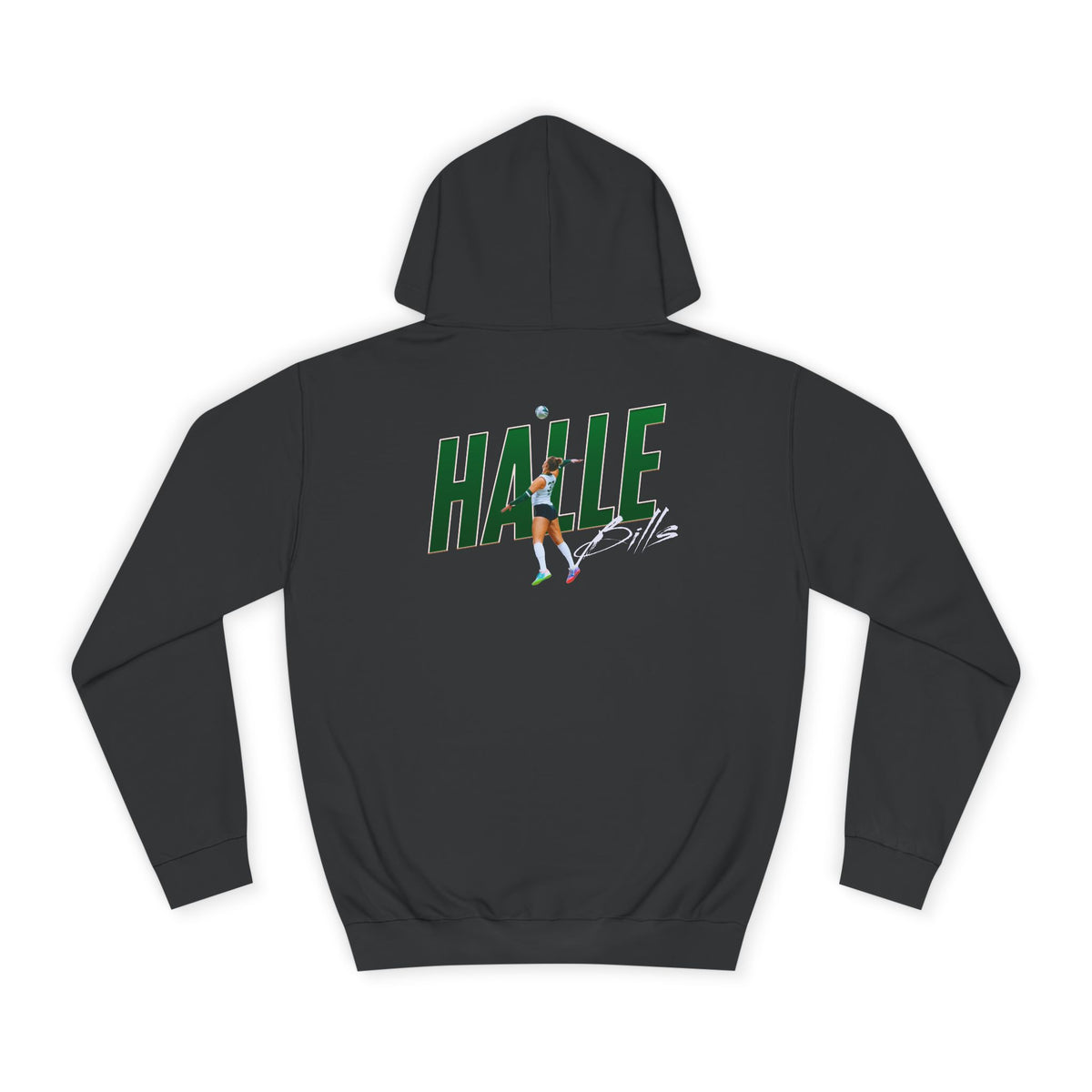 Halle Bills Cursive Combo Colored Premium Hoodie