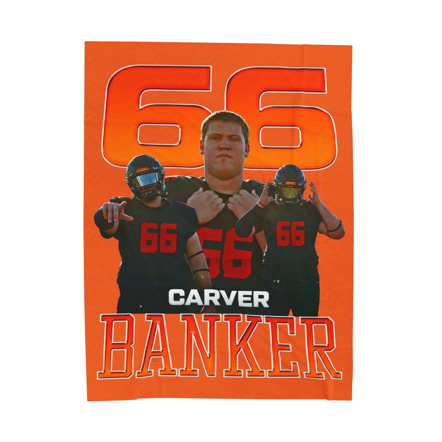 Carver Banker 60"-80" Plush Blanket