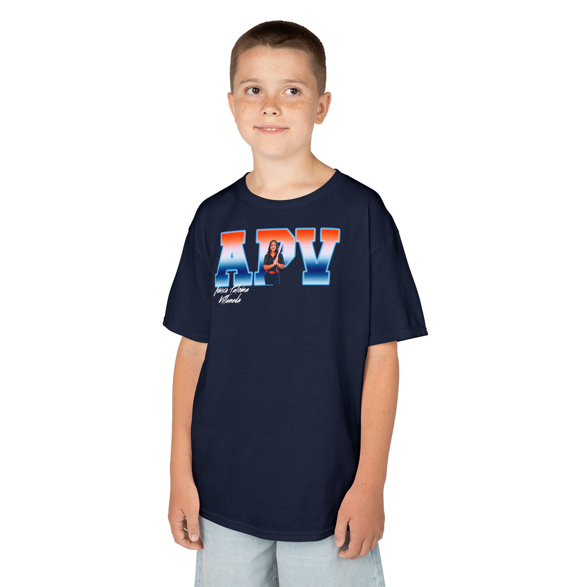 Amira Paloma Villaneda Big Initials Kids Tee
