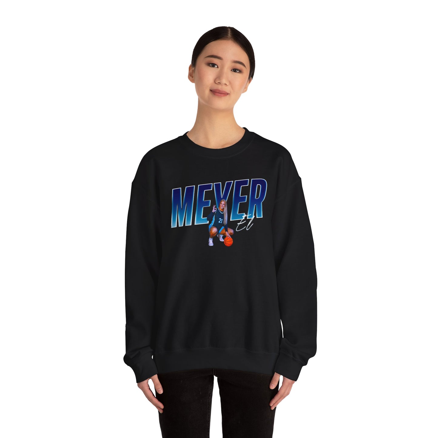 Copy of El Meyer Cursive Combo Colored Crewneck Sweatshirt