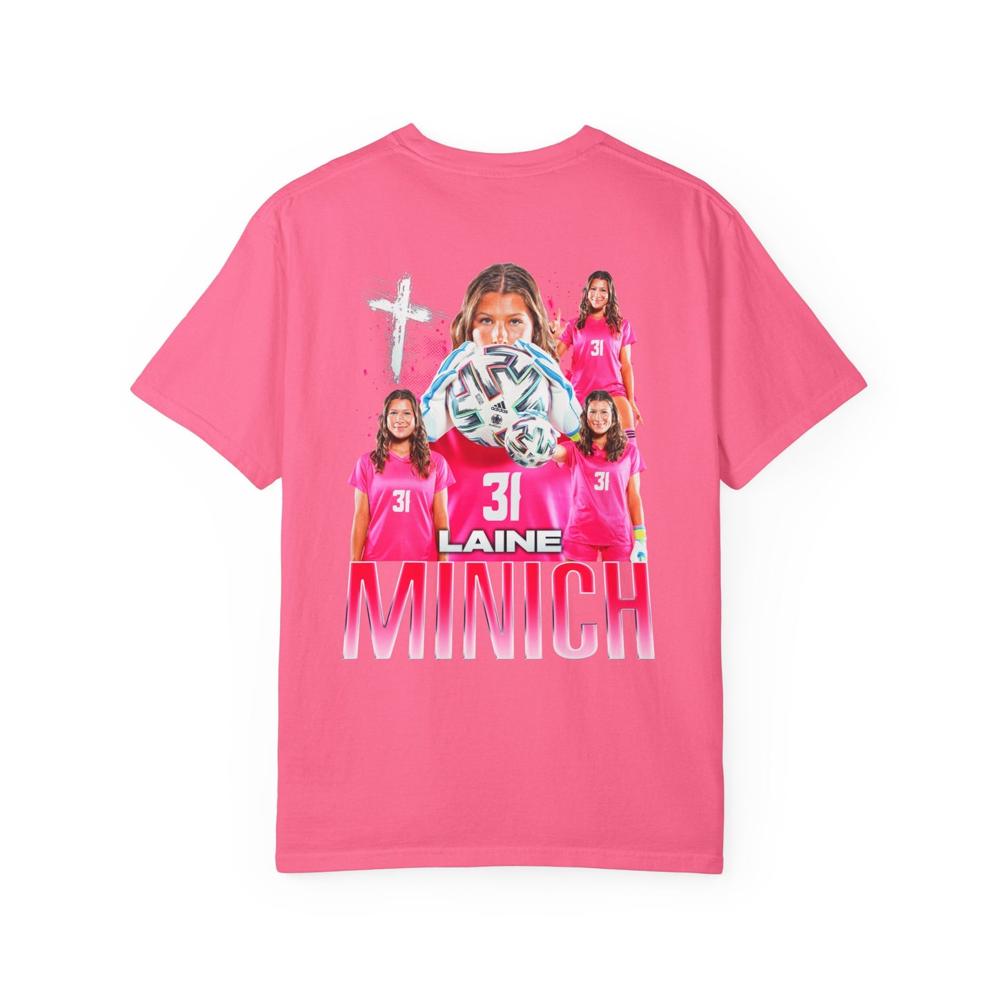 Laine Minich Logo Front & Back Premium Tee