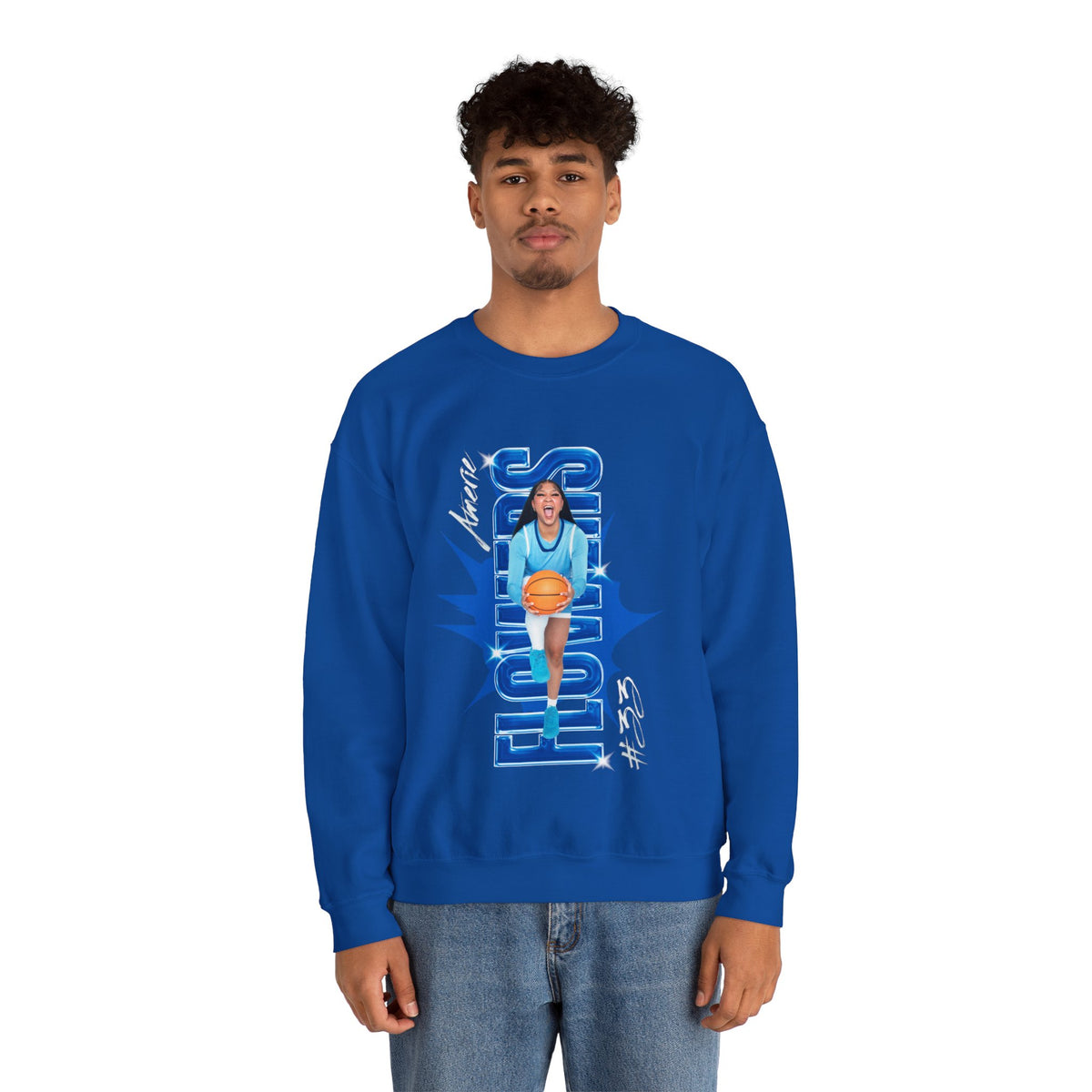 Amerie Flowers Crewneck Sweatshirt