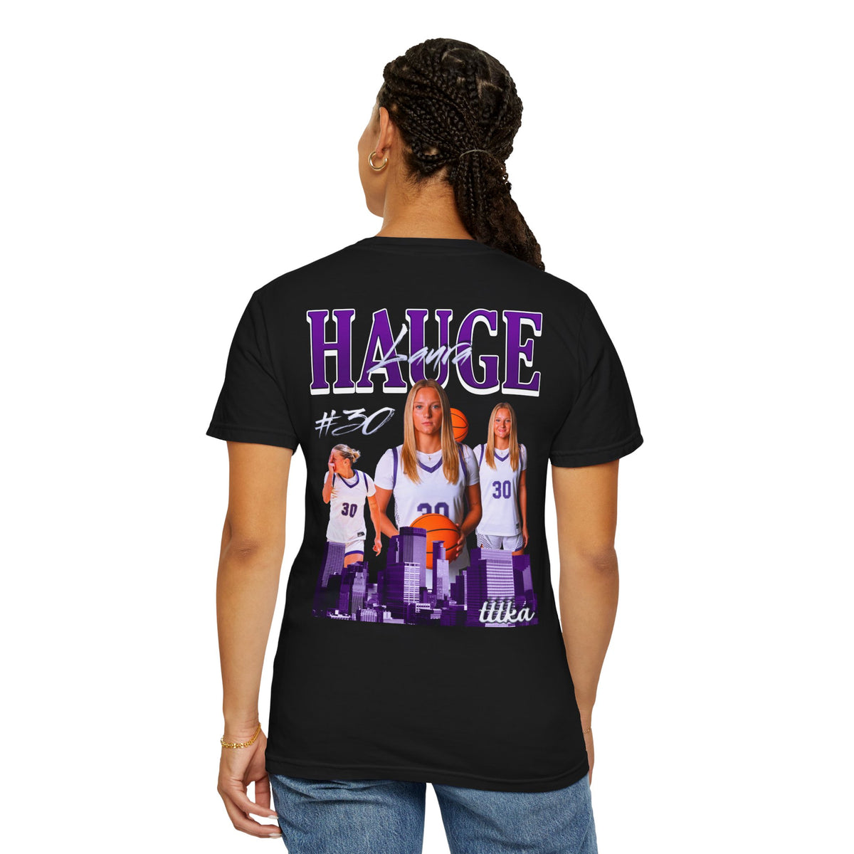 Laura Hauge Logo Front & Back Premium Tee