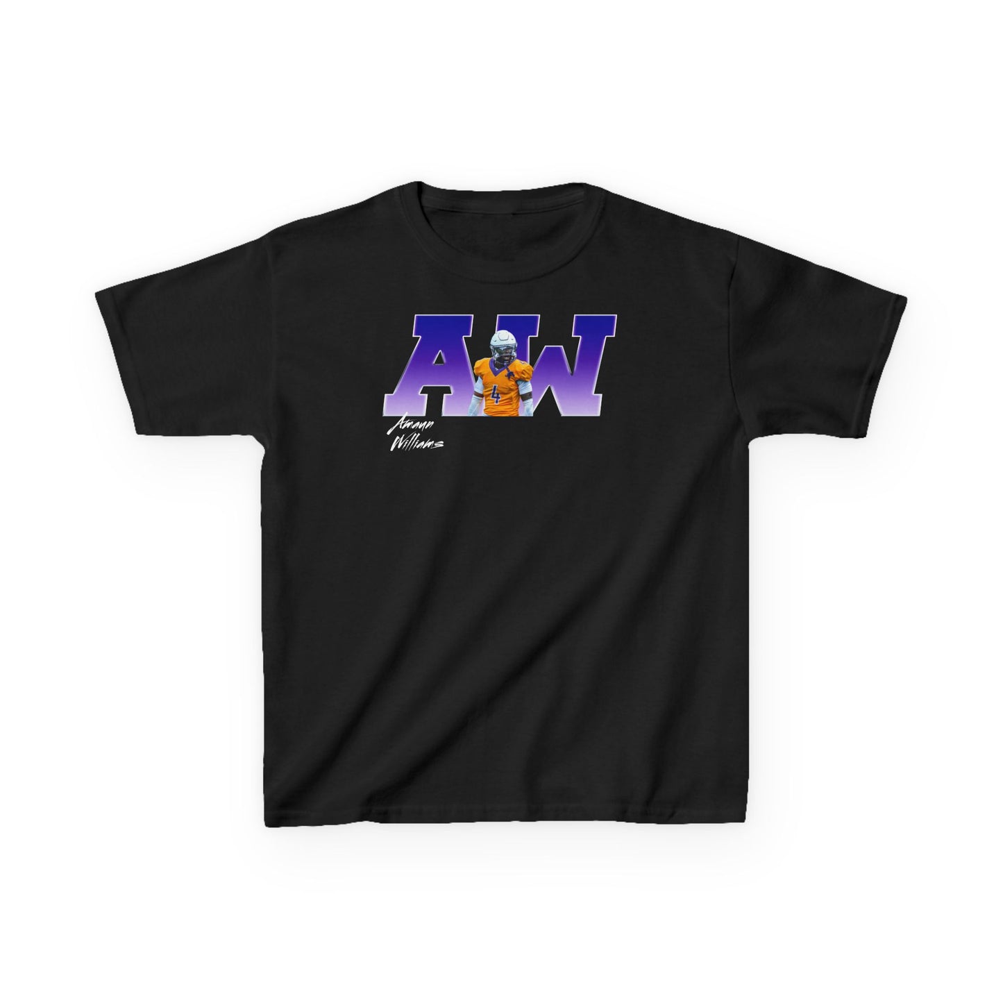 Amaun Williams Big Initials Kids Tee
