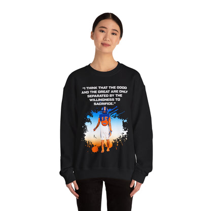 Xzavier Wright Featured Quote Crewneck Sweatshirt