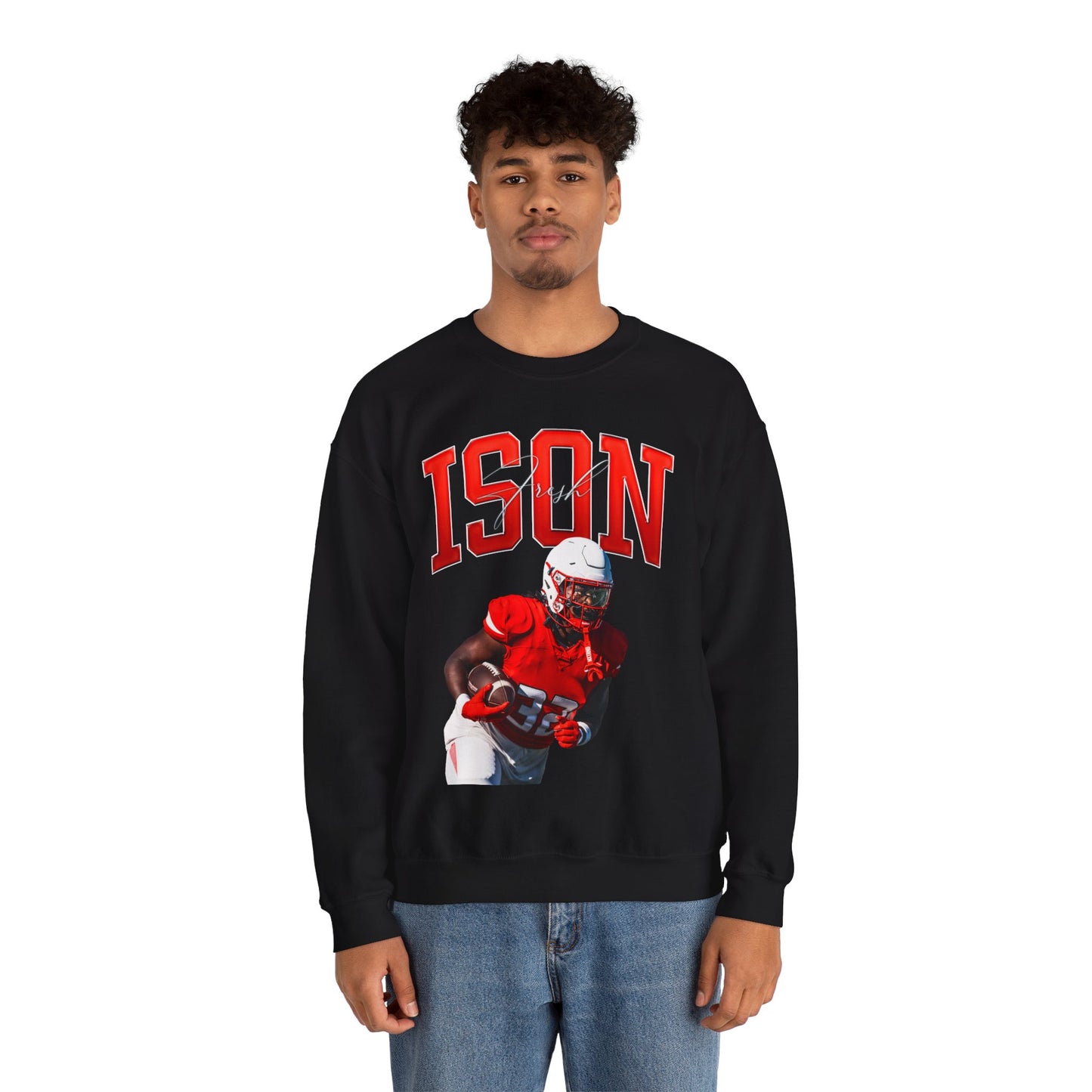 Fresh Ison Curved Combo Colored Crewneck Sweatshirt