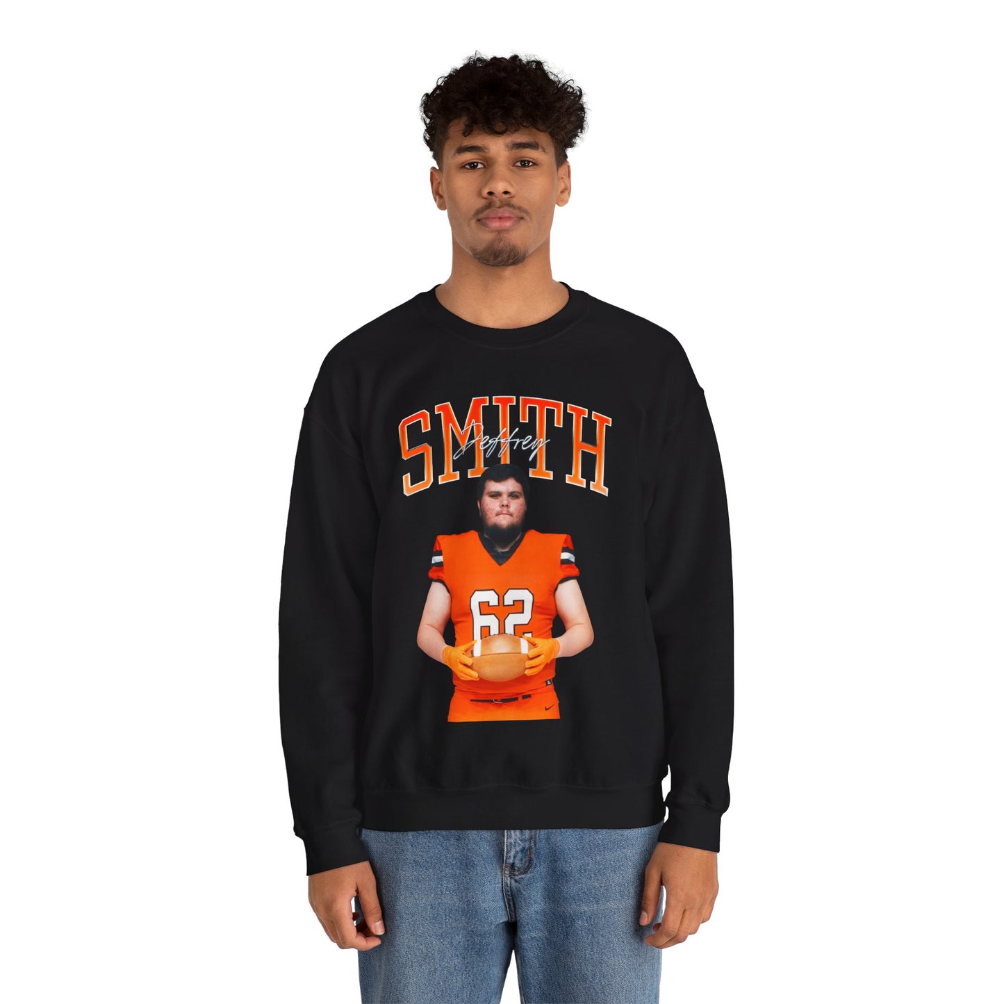 Jeffrey Smith Curved Combo Colored Crewneck Sweatshirt