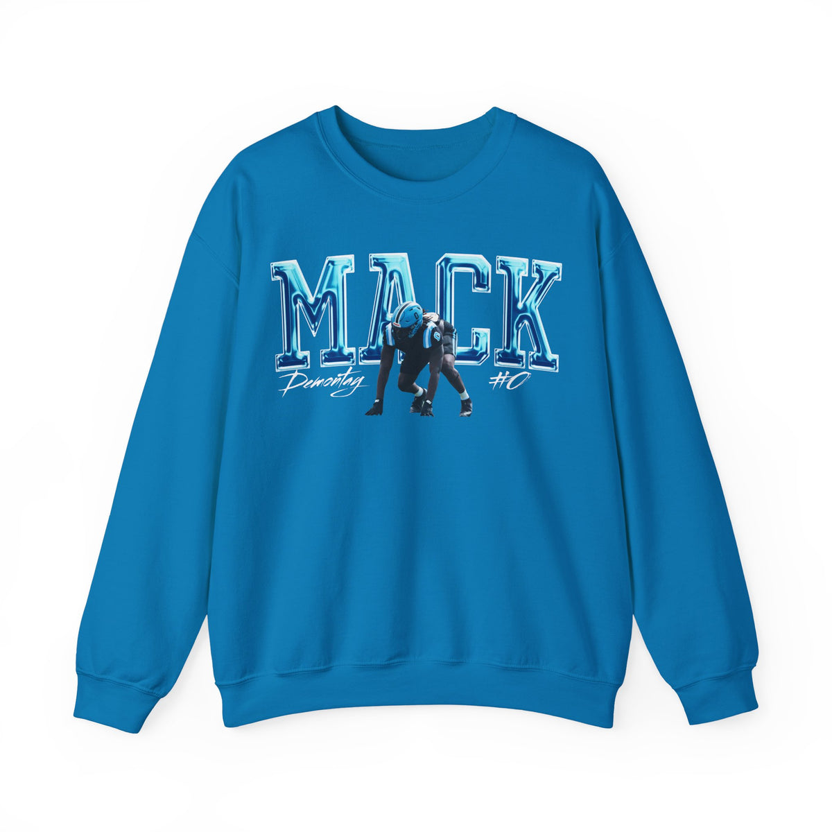 Demontay Mack Curved Combo Colored Crewneck Sweatshirt