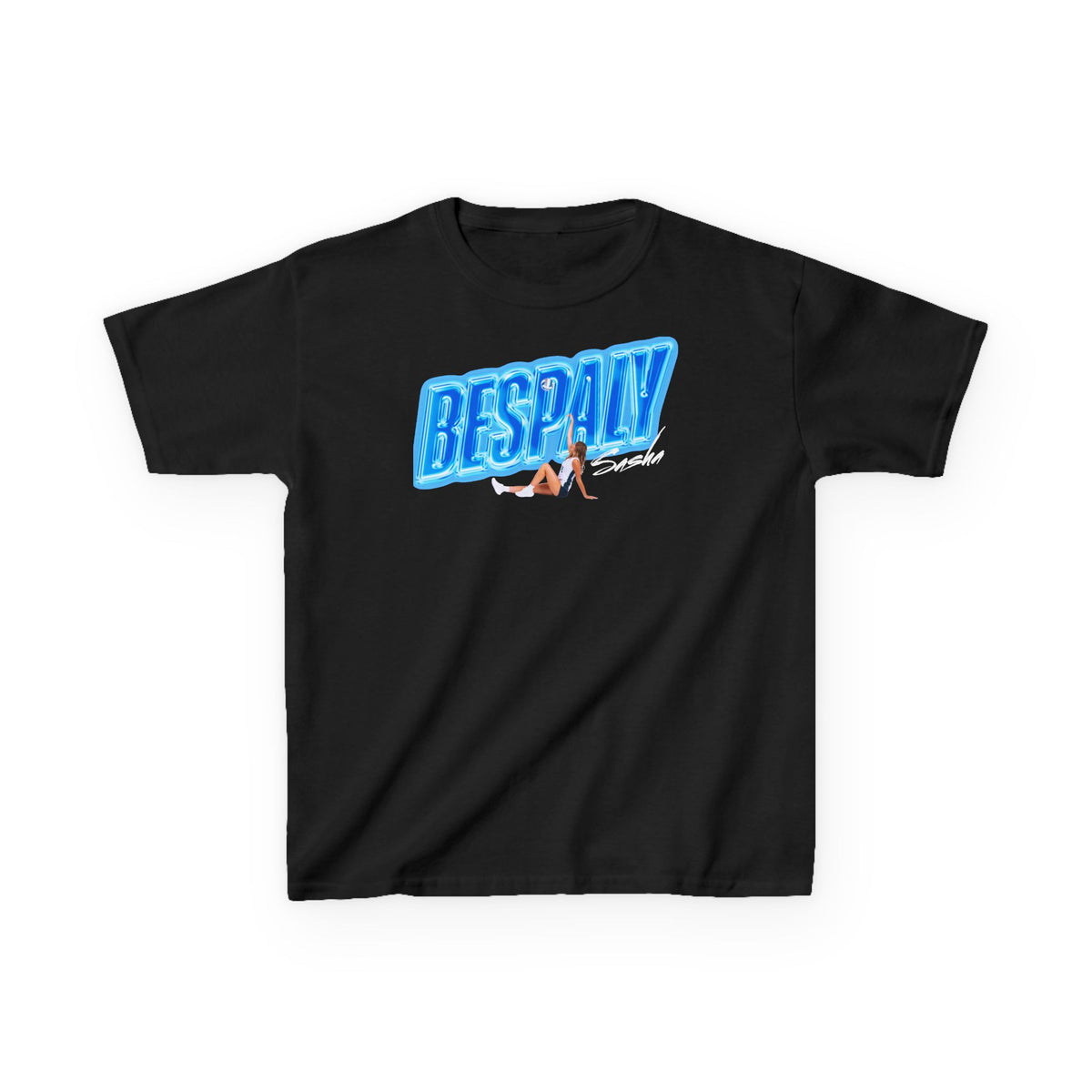 Sasha Bespaly Cursive Combo Colored Kids Tee