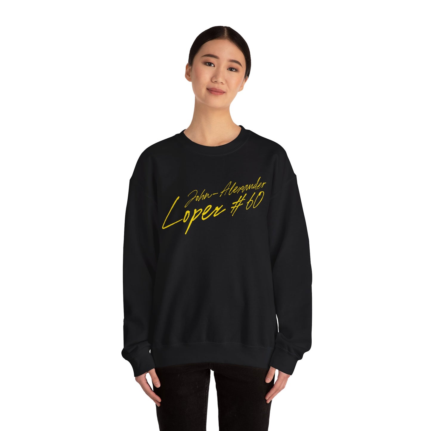 John-Alexander Lopez Cursive Name & Number Crewneck Sweatshirt
