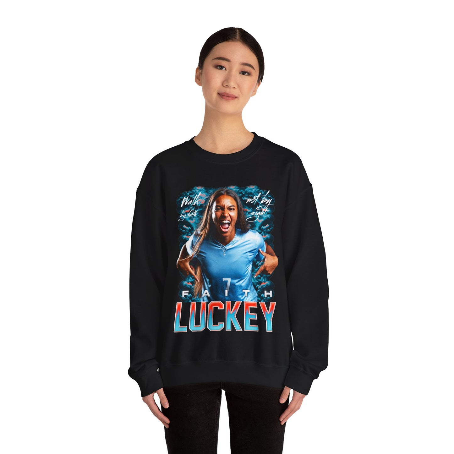 Faith Luckey Featured Quote Crewneck Sweatshirt