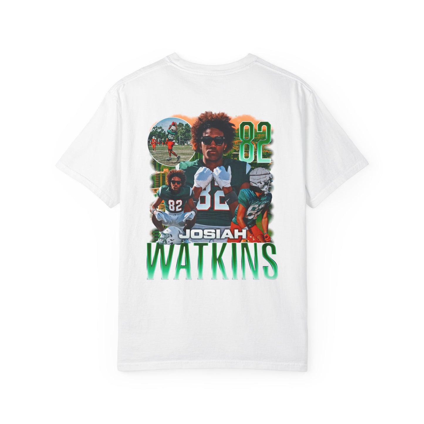 Josiah Watkins Logo Front & Back Premium Tee